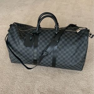 LOUIS VUITTON KEEPALL BANDOULIÈRE 55 DAMIER